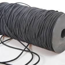 Cordón elastizado 2.5mm x 100mts negro