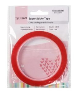 ISI CRAFT cinta con pegamento fuerte 6mm x 10mts