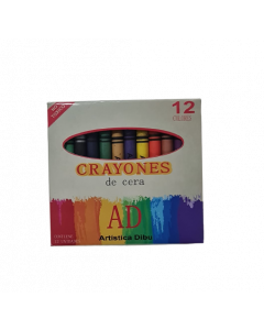 Crayones de cera AD x 12 unidades