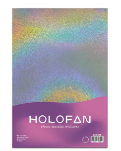 Holofan adhesivo destello brillante A4 20 hojas