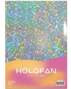 Holofan adhesivo con efecto disco dance A4 20 hojas