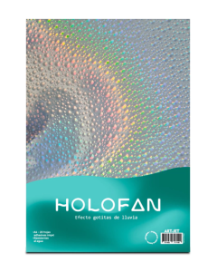 Holofan adhesivo efecto gotitas de lluvia A4 20 hojas