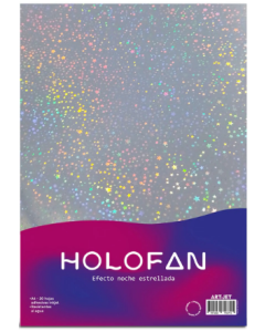 Holofan adhesivo noche estrellada A4 20 hojas